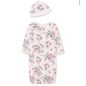 Baby Girl 2 Piece Gown Set 0-3m